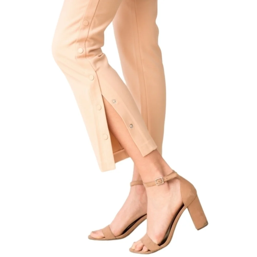 Tibi Anson Skinny Crop Pants, Size 10, Blush, EUC